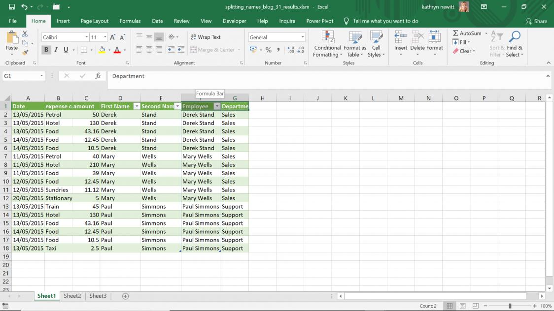 Power Query: Functioning Columns