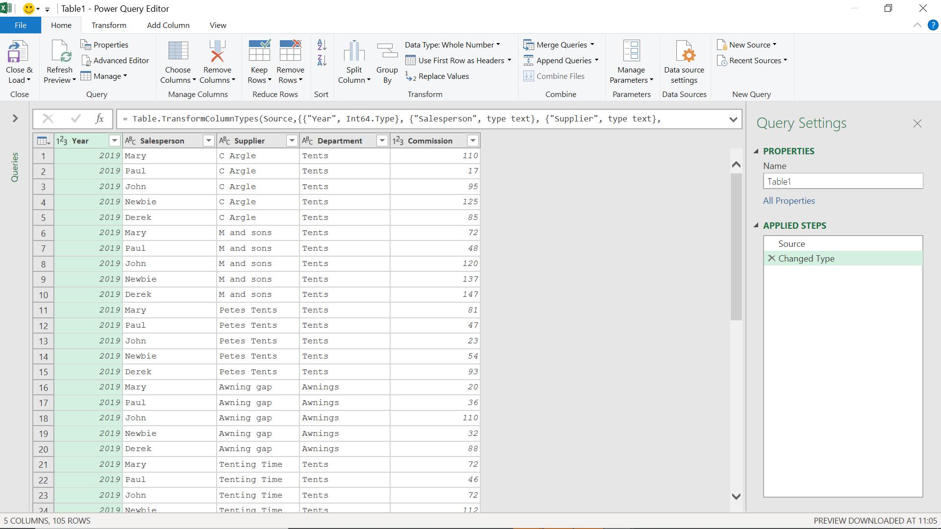 Power Query: Group Functions